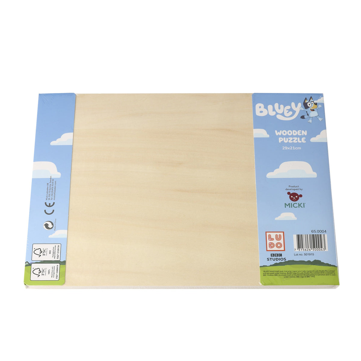 Bluey und Bingo Puzzle mit Griffen