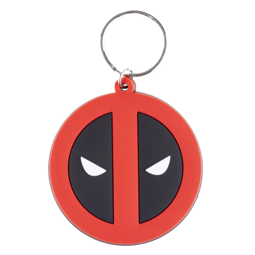 Face Logo Gummi Schlüsselanhänger - Deadpool