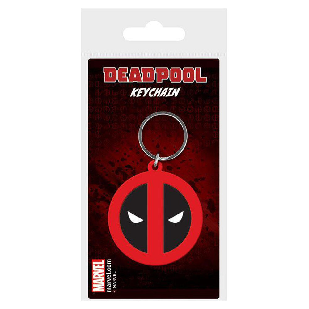 Face Logo Gummi Schlüsselanhänger - Deadpool