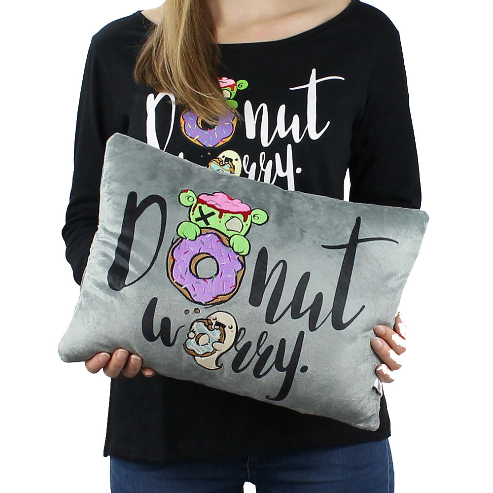 Flauschkissen Donut worry - Zonbi & Boo