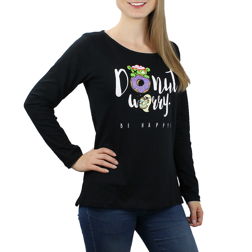 Longsleeve Damen "Donut worry" - Zonbi & Boo