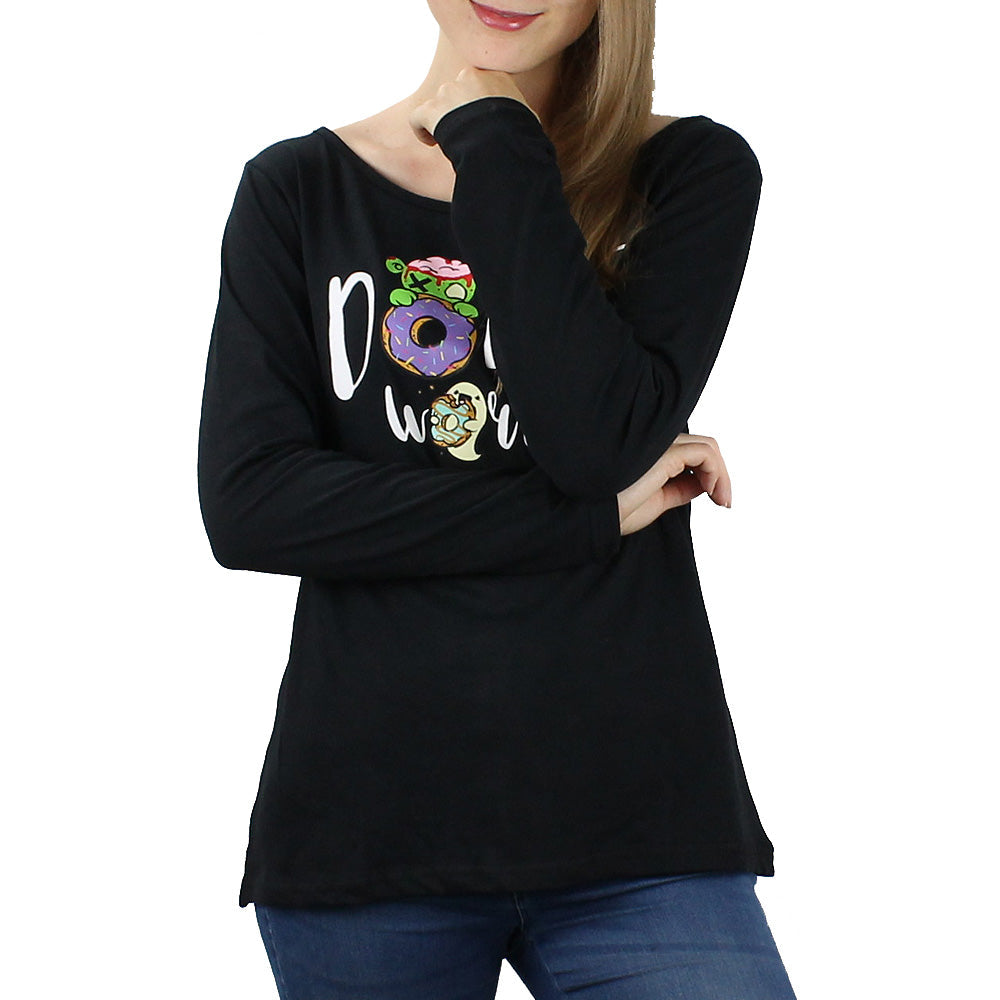Longsleeve Damen "Donut worry" - Zonbi & Boo