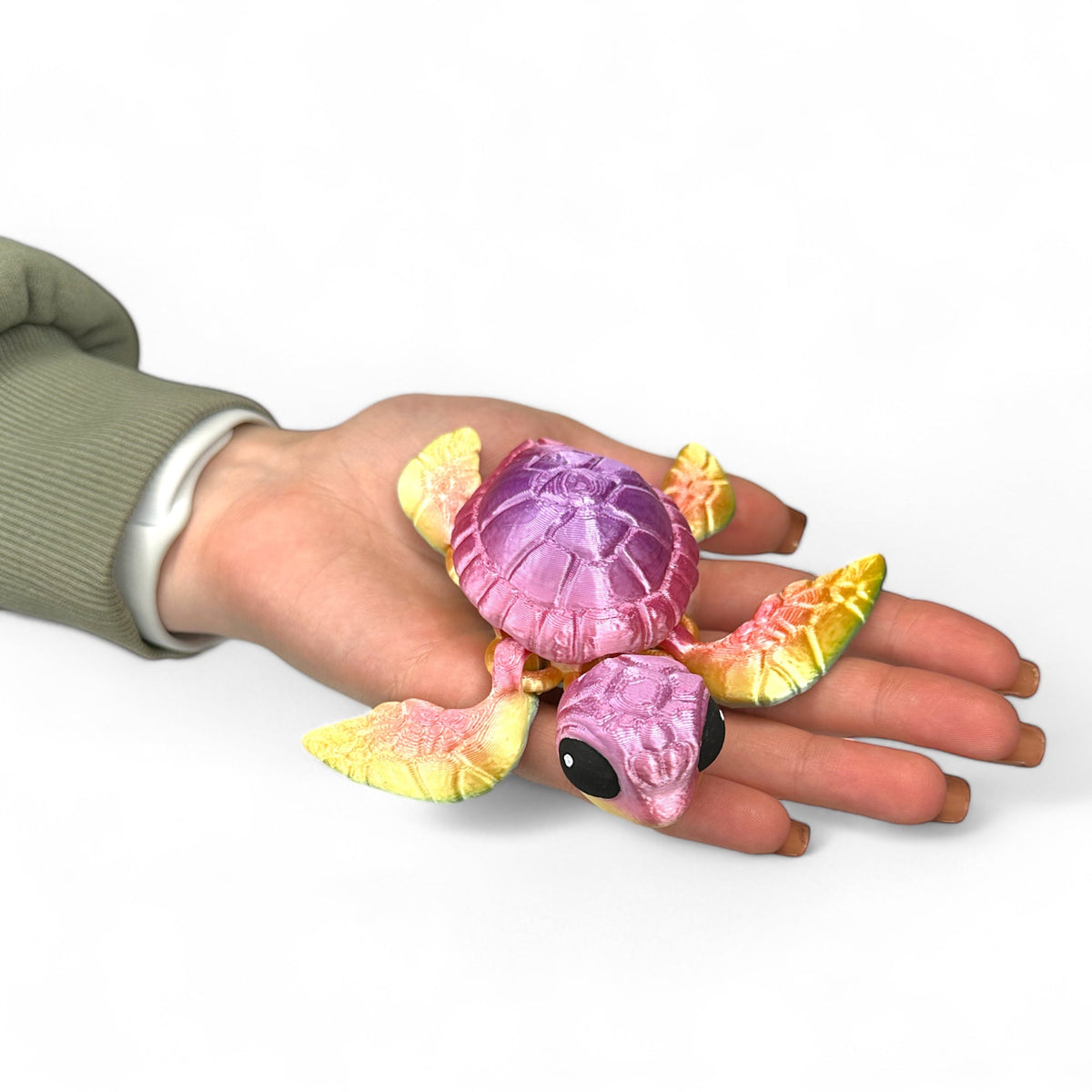 Meeresschildkröte Regenbogen 3D Figur (beweglich)