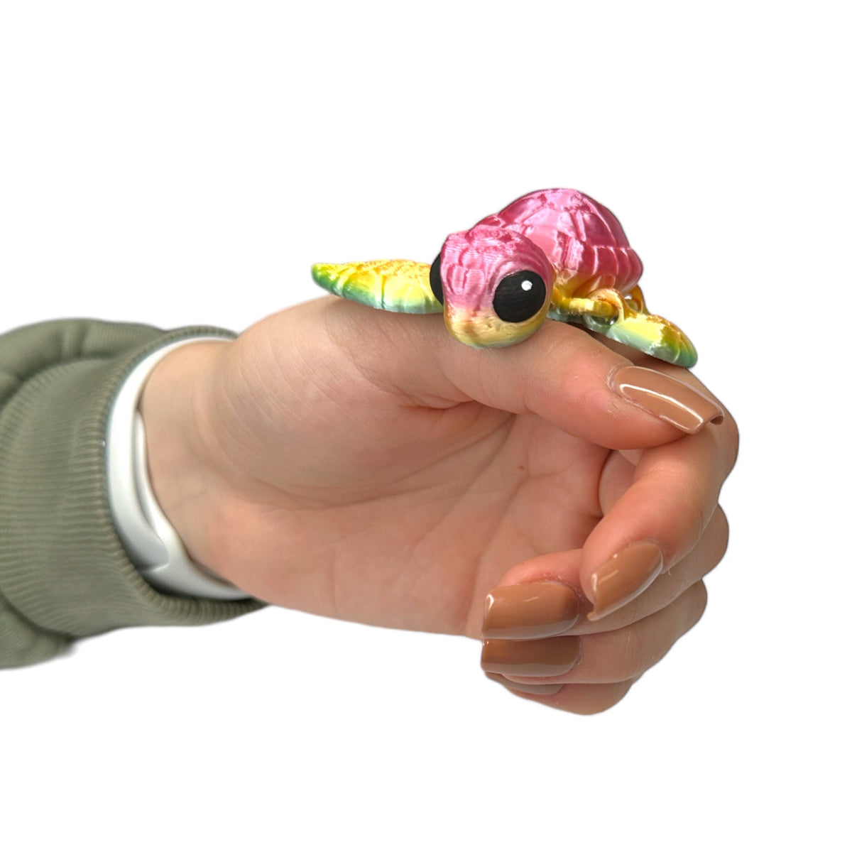 Meeresschildkröte Regenbogen 3D Figur (beweglich)