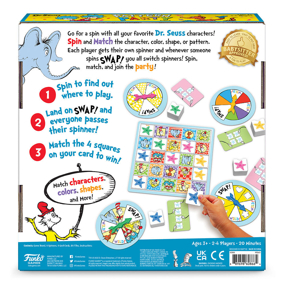 Pattern Party Game Dr. Seuss (English)