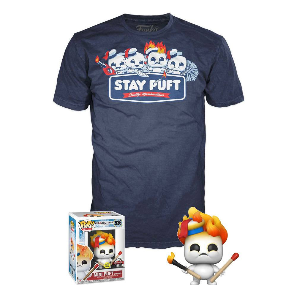 Stay Puft Quality Marshmallows T-Shirt mit Funko POP! - Ghostbusters Legacy