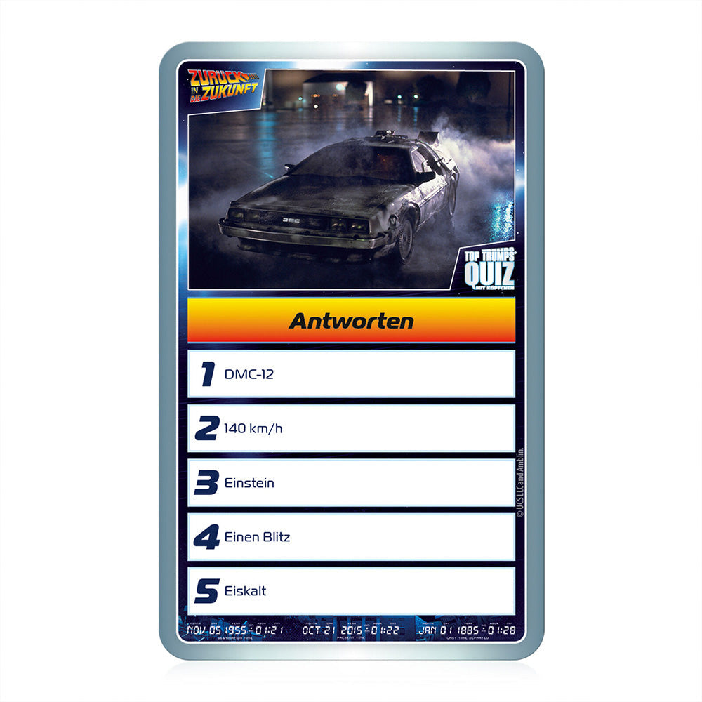 TOP TRUMPS Quiz Zurück in Die Zukunft (500 Fragen)