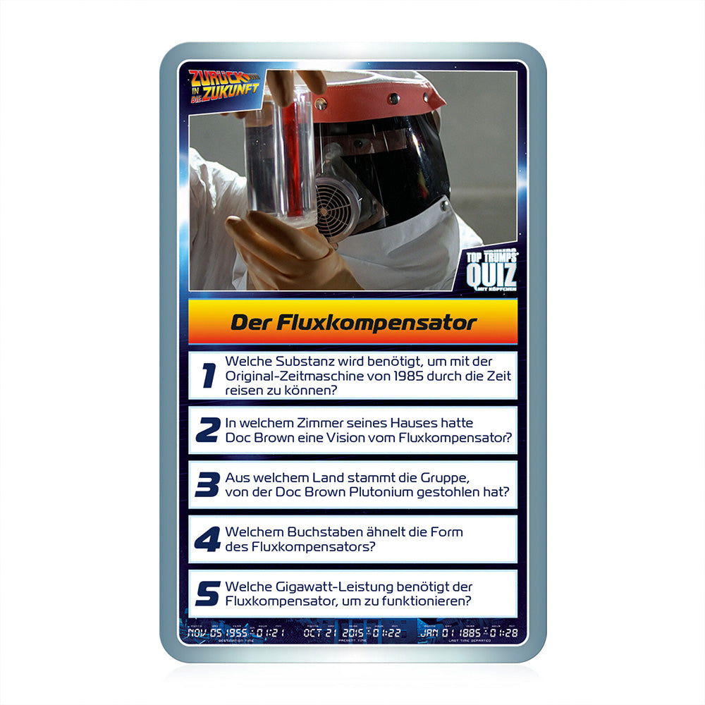 TOP TRUMPS Quiz Zurück in Die Zukunft (500 Fragen)