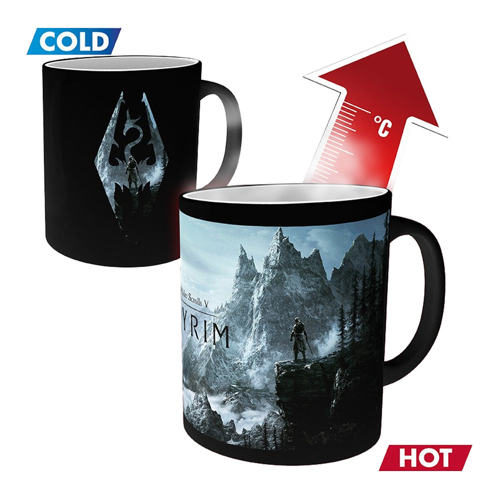 Thermoeffekt Tasse Dragon Symbol - Skyrim