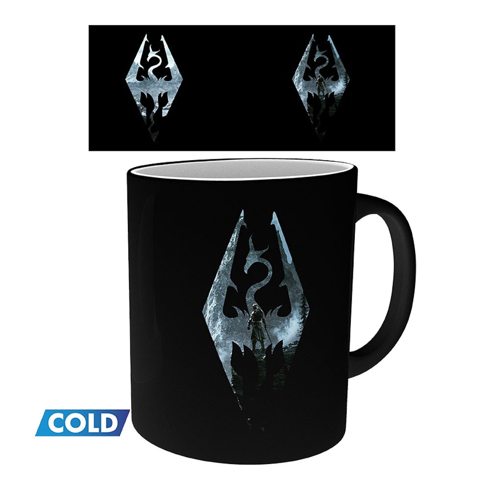 Thermoeffekt Tasse Dragon Symbol - Skyrim