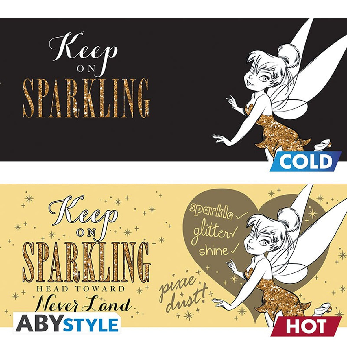 Tinkerbell Sparkle Thermoeffekt Tasse - Disney Peter Pan