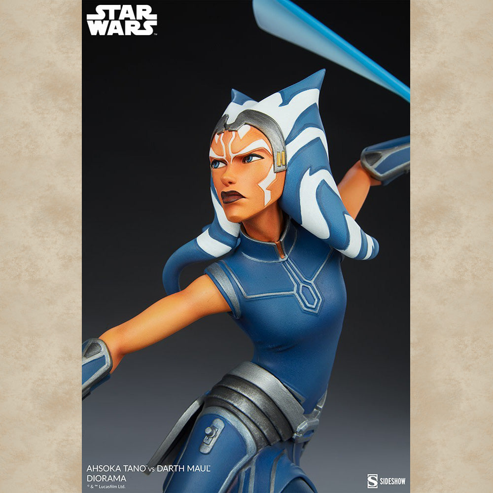 Ahsoka Tano vs. Darth Maul Diorama - Star Wars