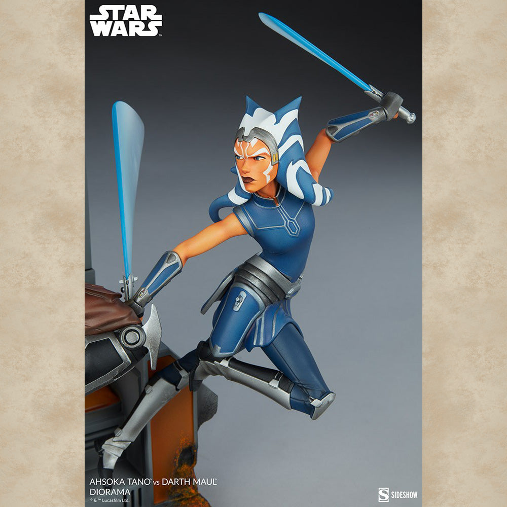 Ahsoka Tano vs. Darth Maul Diorama - Star Wars