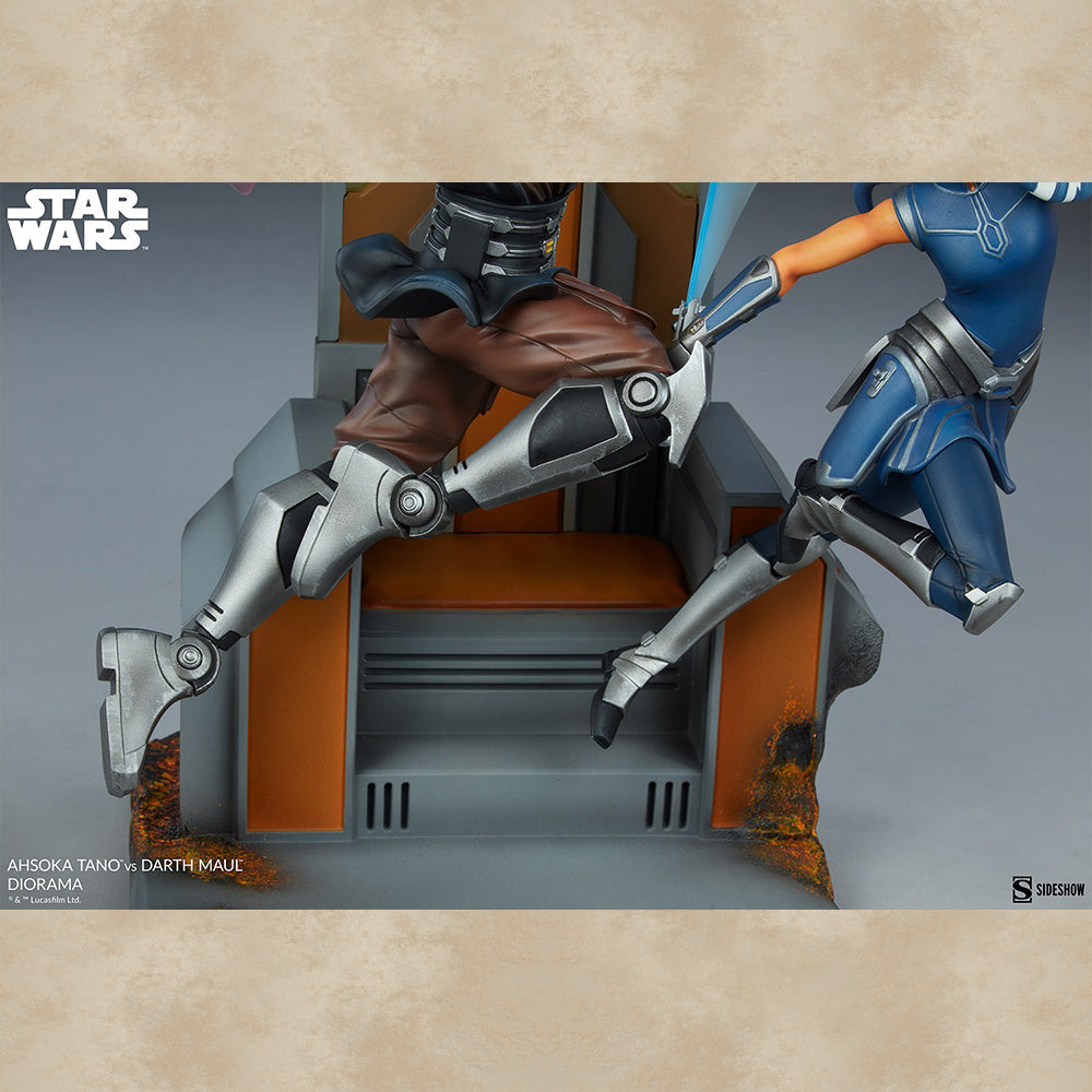 Ahsoka Tano vs. Darth Maul Diorama - Star Wars