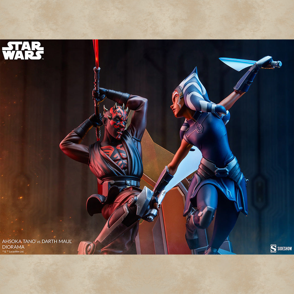 Ahsoka Tano vs. Darth Maul Diorama - Star Wars