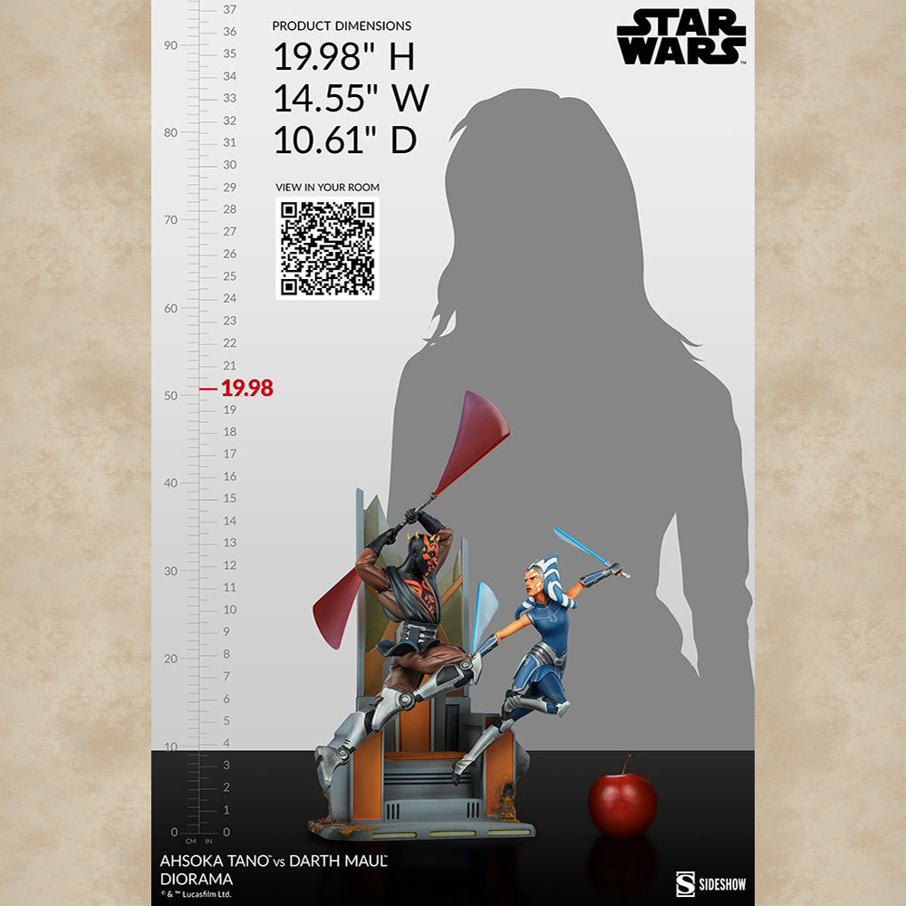 Ahsoka Tano vs. Darth Maul Diorama - Star Wars