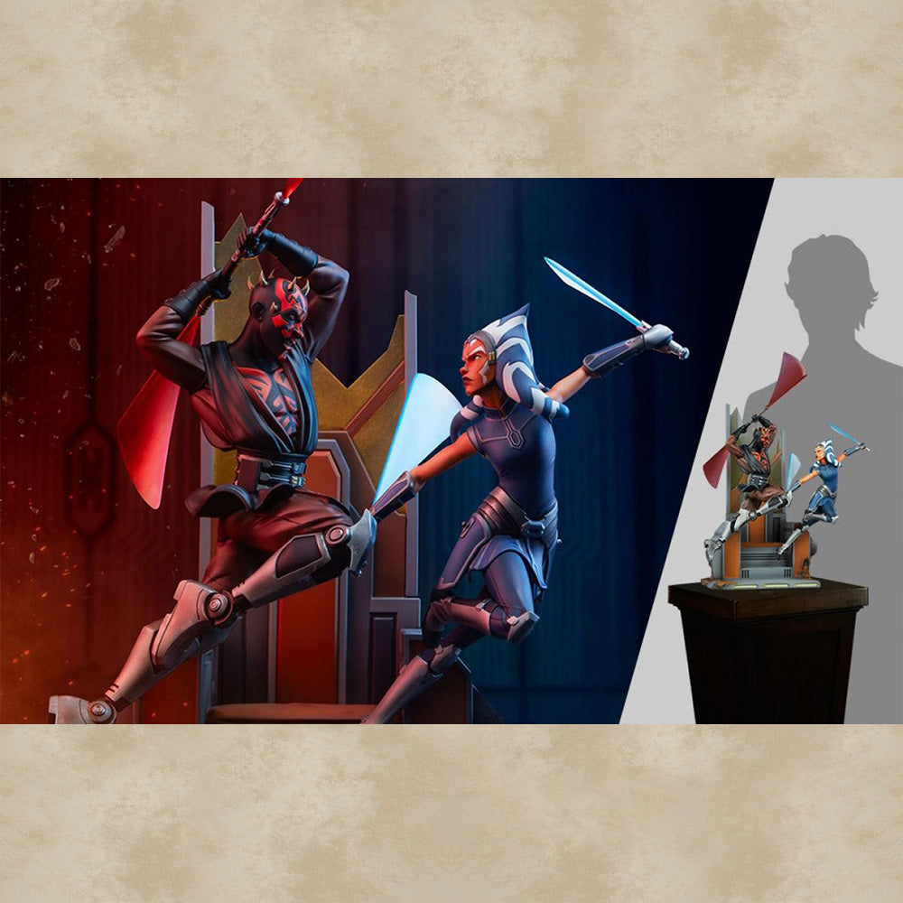Ahsoka Tano vs. Darth Maul Diorama - Star Wars