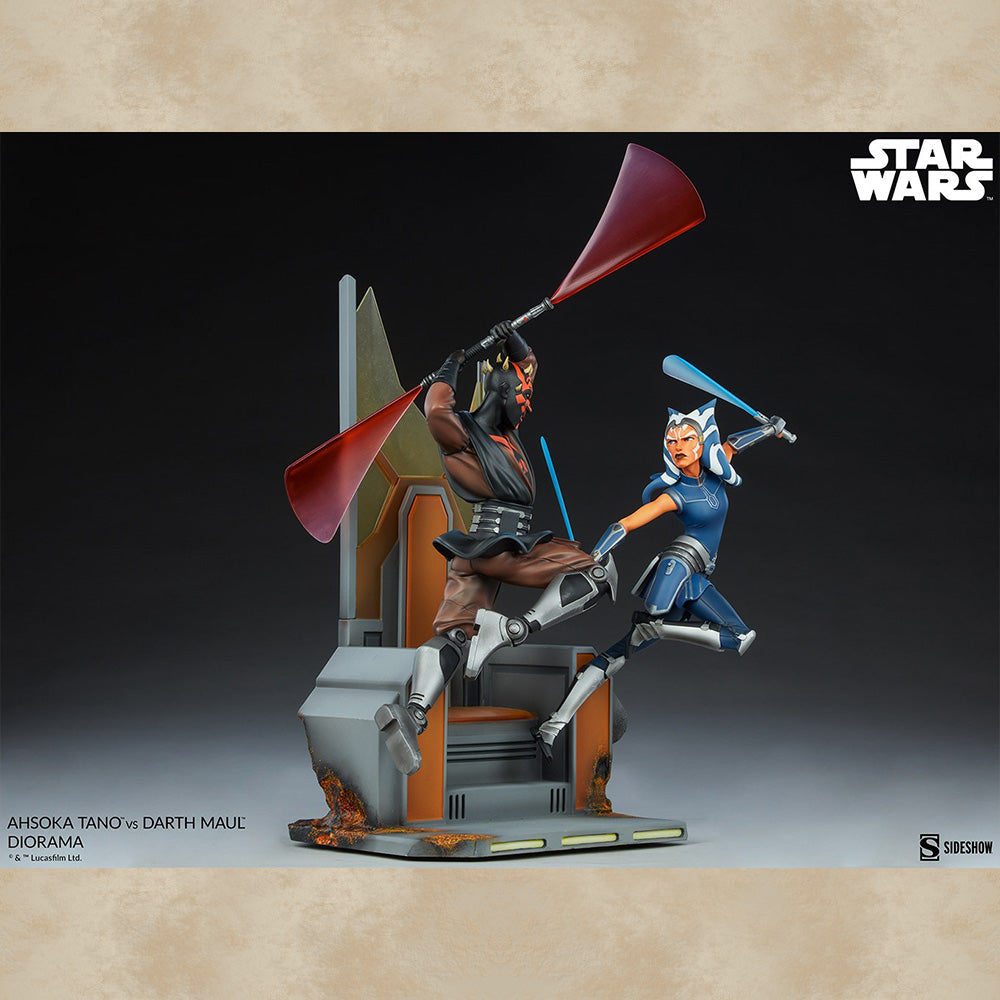Ahsoka Tano vs. Darth Maul Diorama - Star Wars