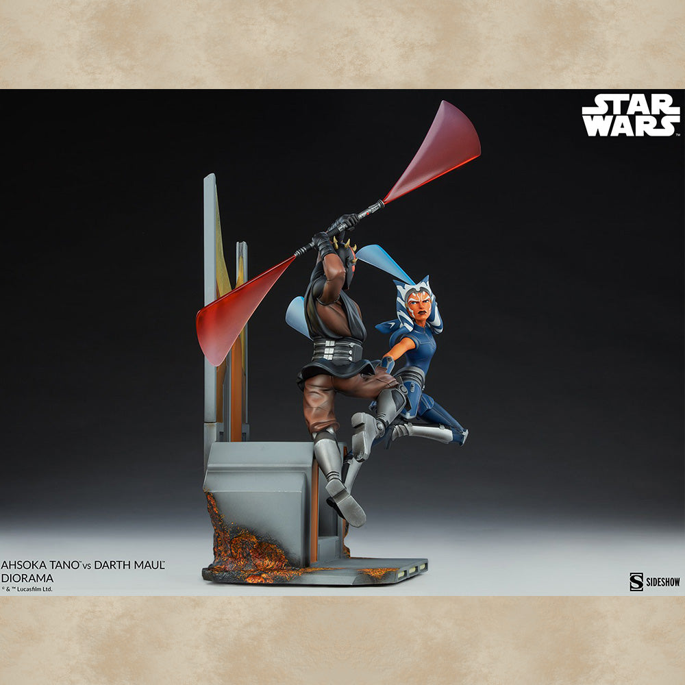 Ahsoka Tano vs. Darth Maul Diorama - Star Wars