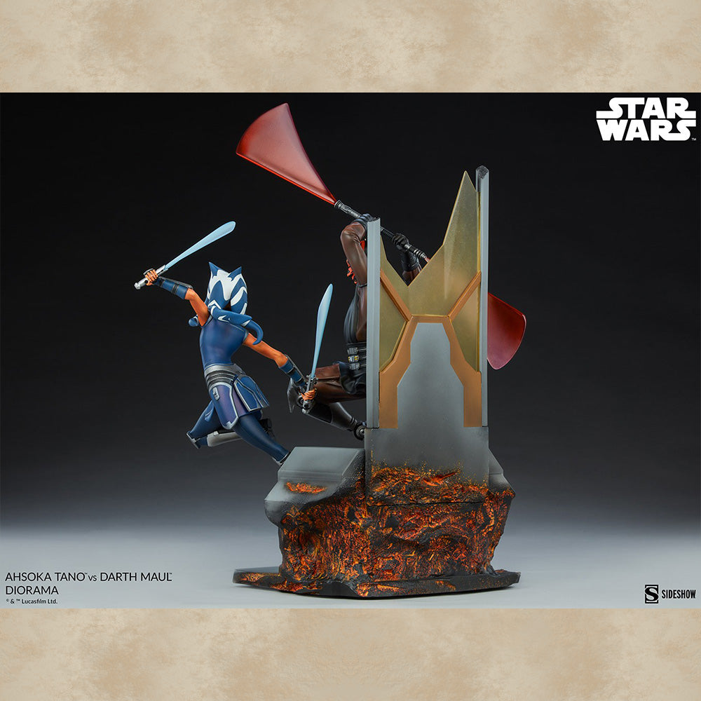 Ahsoka Tano vs. Darth Maul Diorama - Star Wars