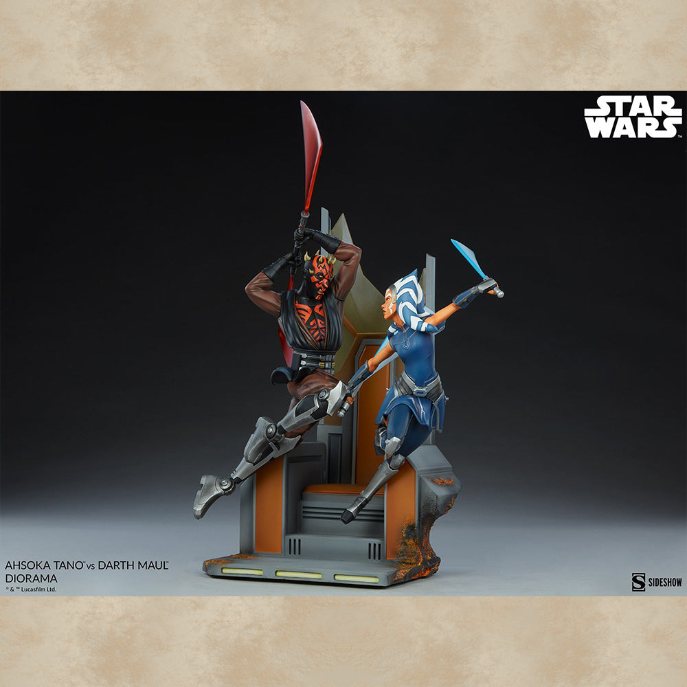 Ahsoka Tano vs. Darth Maul Diorama - Star Wars