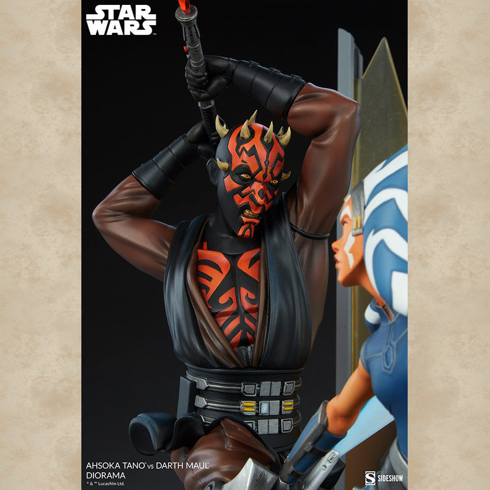 Ahsoka Tano vs. Darth Maul Diorama - Star Wars