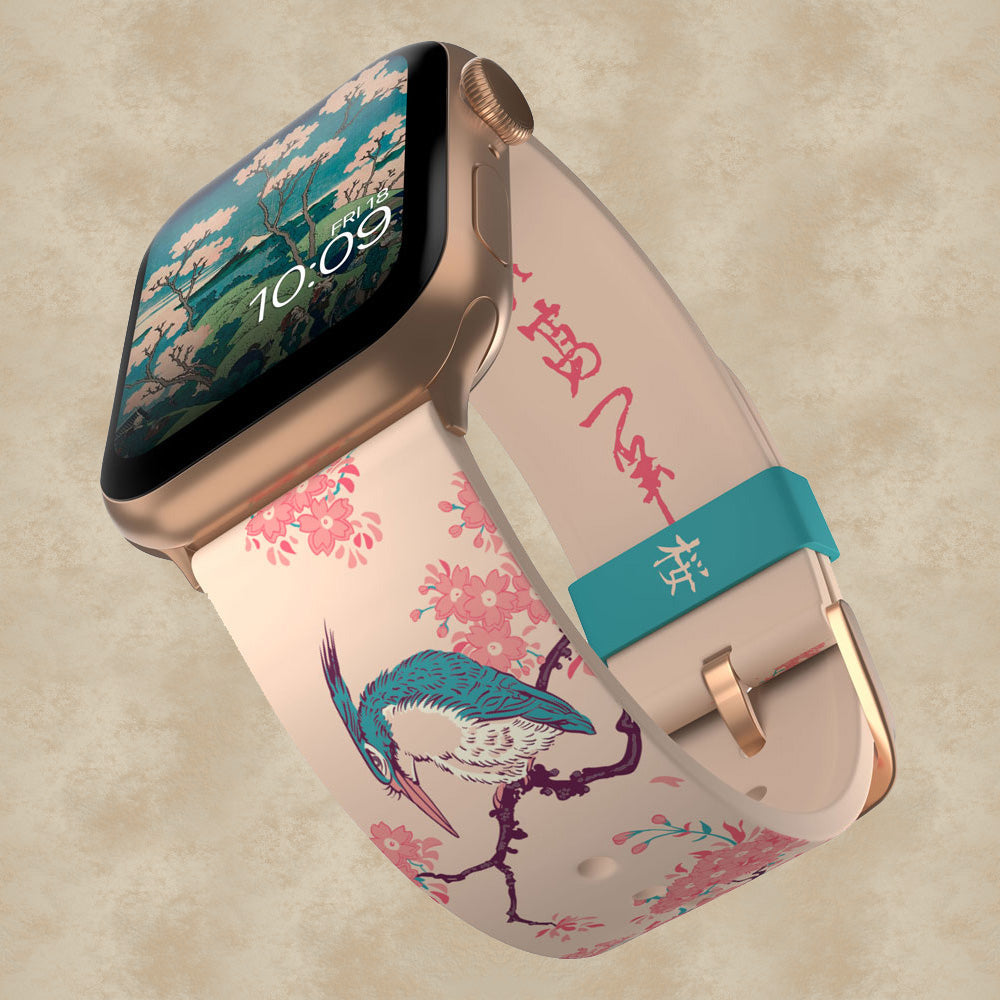 Cherry Blossom Smartwatch-Armband - Hokusai