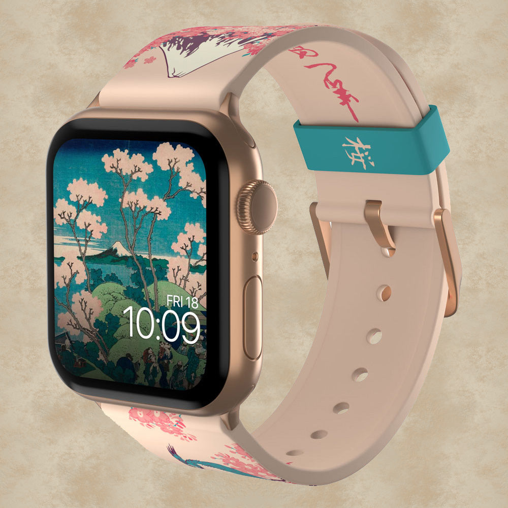 Cherry Blossom Smartwatch-Armband - Hokusai