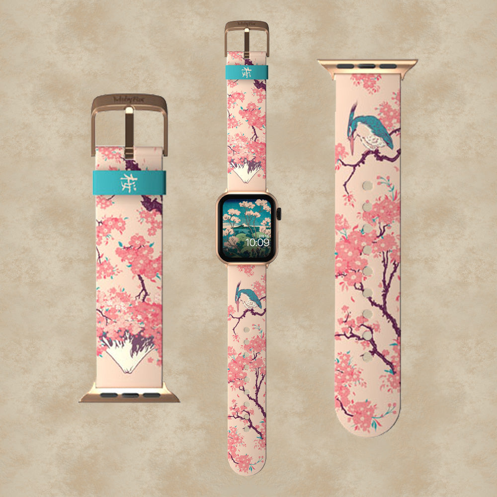 Cherry Blossom Smartwatch-Armband - Hokusai