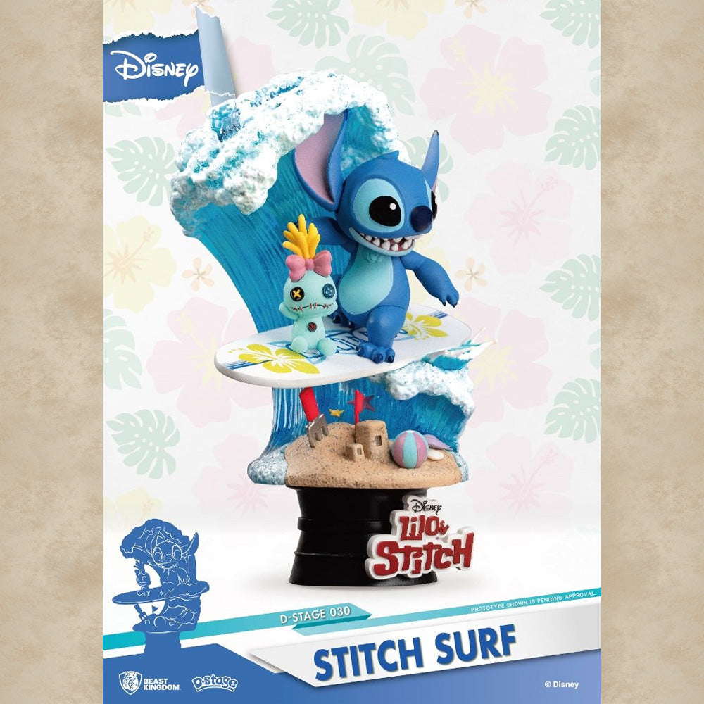 Stitch Surf Diorama D-Select - Disney