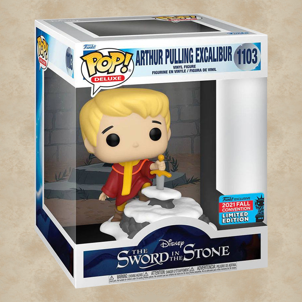 Funko POP! Arthur Pulling Excalibur (Exclusive) - Die Hexe und der Zauberer