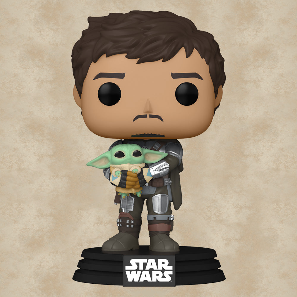 Funko POP! Mando Holding Child - Star Wars: Mandalorian