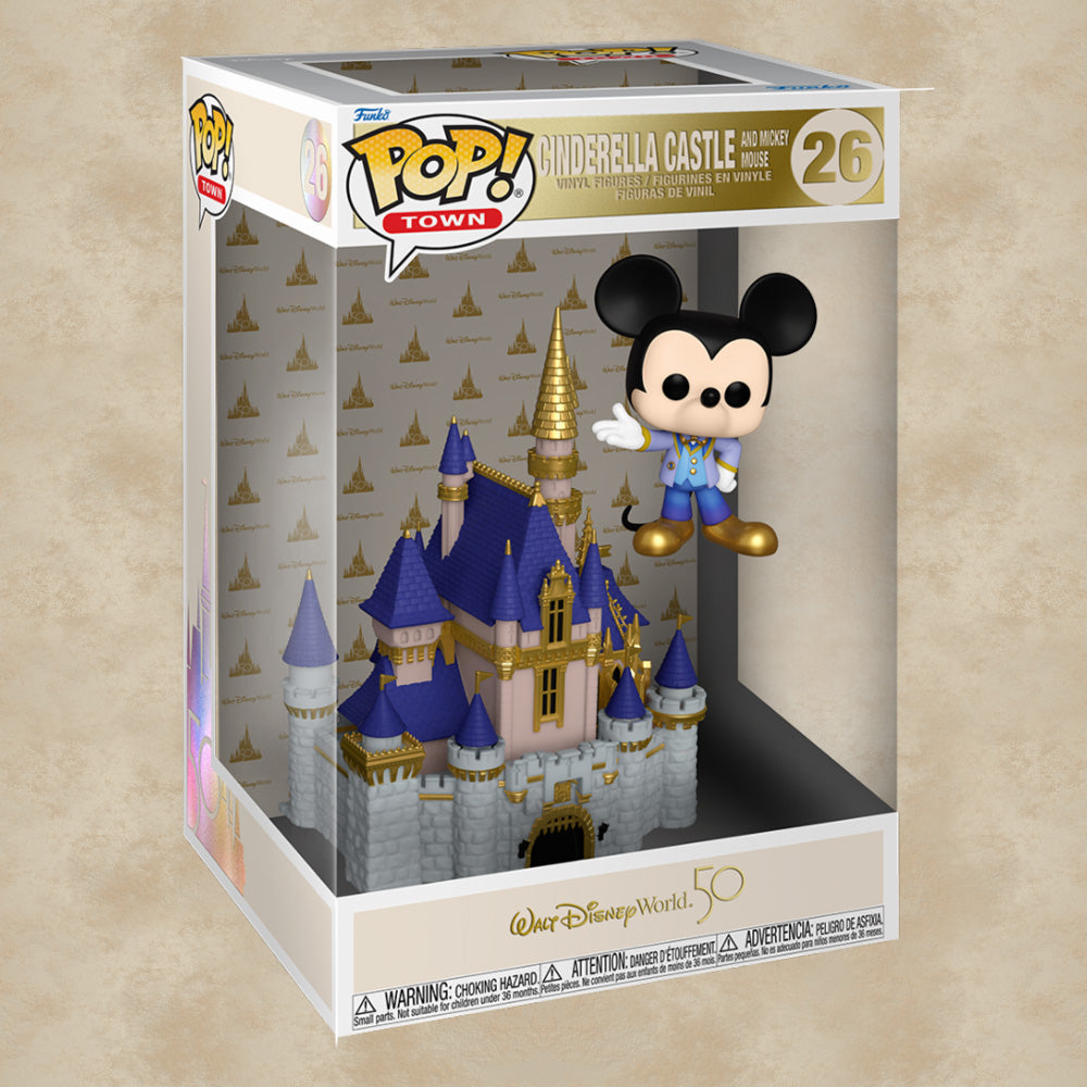 Funko POP! Town Mickey Mouse mit Schloss - Disney World 50th Anniversary