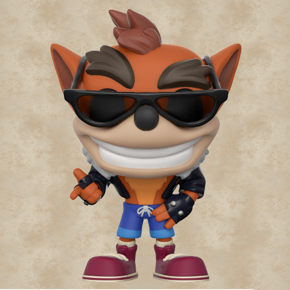 Funko POP! Crash Bandicoot Biker Outfit (Exclusive) - Crash Bandicoot