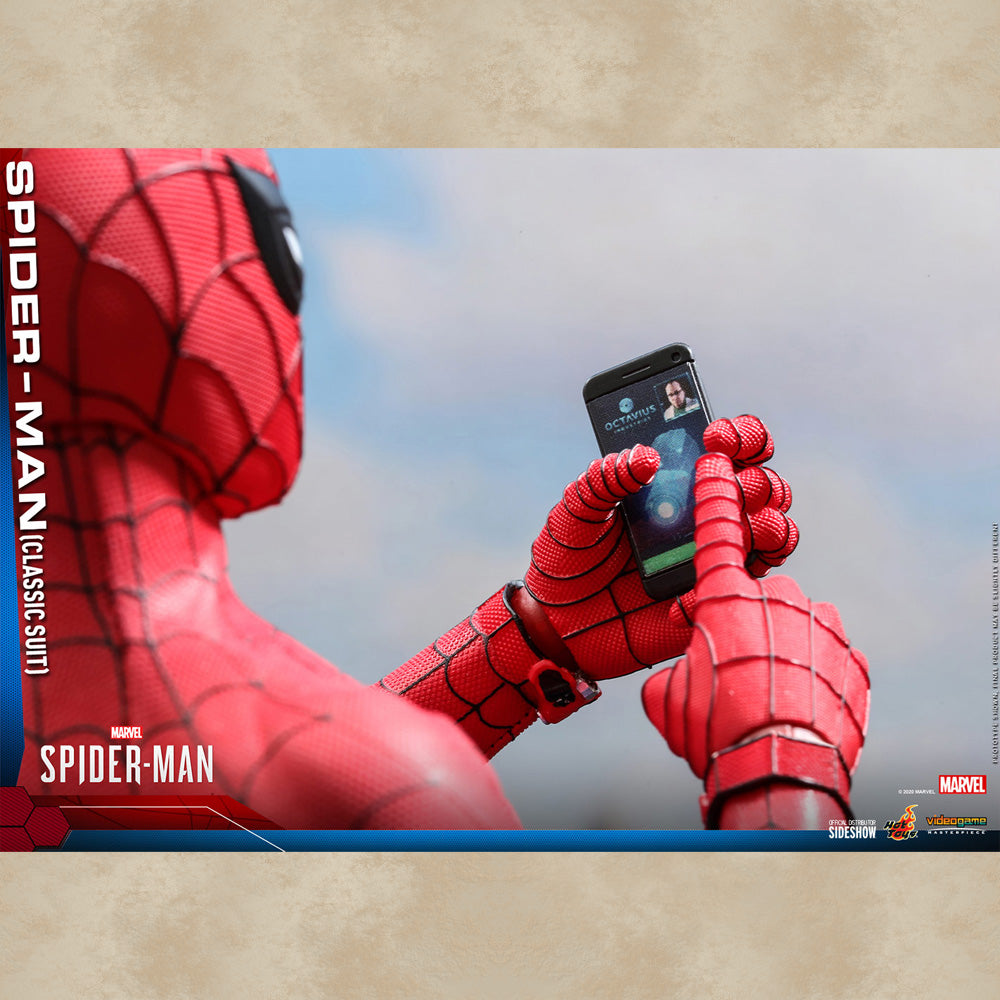 Hot Toys Figur Classic Suit Spider-Man - Marvel