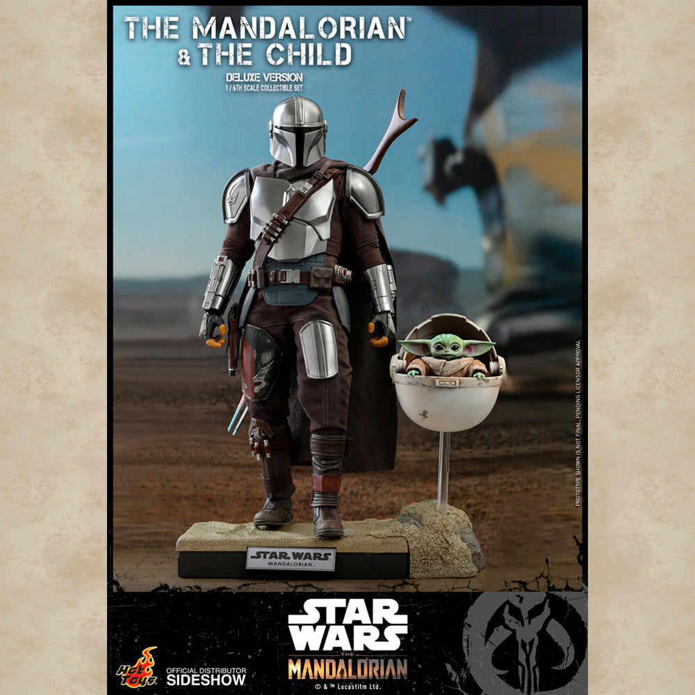 Hot Toys Figur (Deluxe) The Mandalorian and The Child - Star Wars