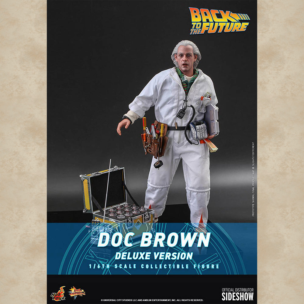 Hot Toys Figur Doc Brown (Deluxe) - Back to the Future