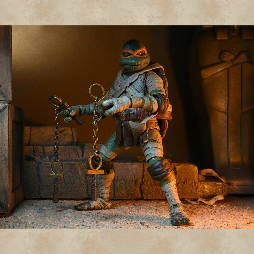 Ultimate Michelangelo as The Mummy Action Figur - Universal Monsters