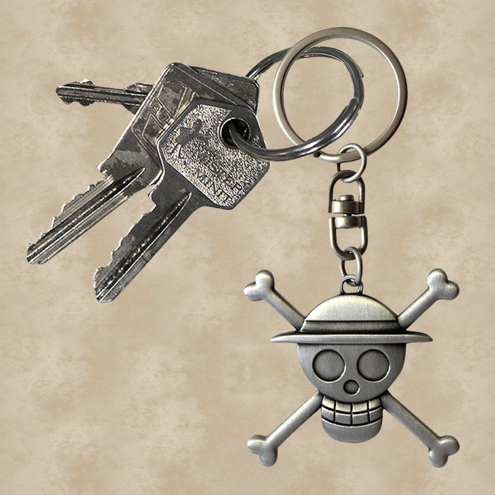 Ruffy Strohhutbande Skull 3D Schlüsselanhänger - One Piece