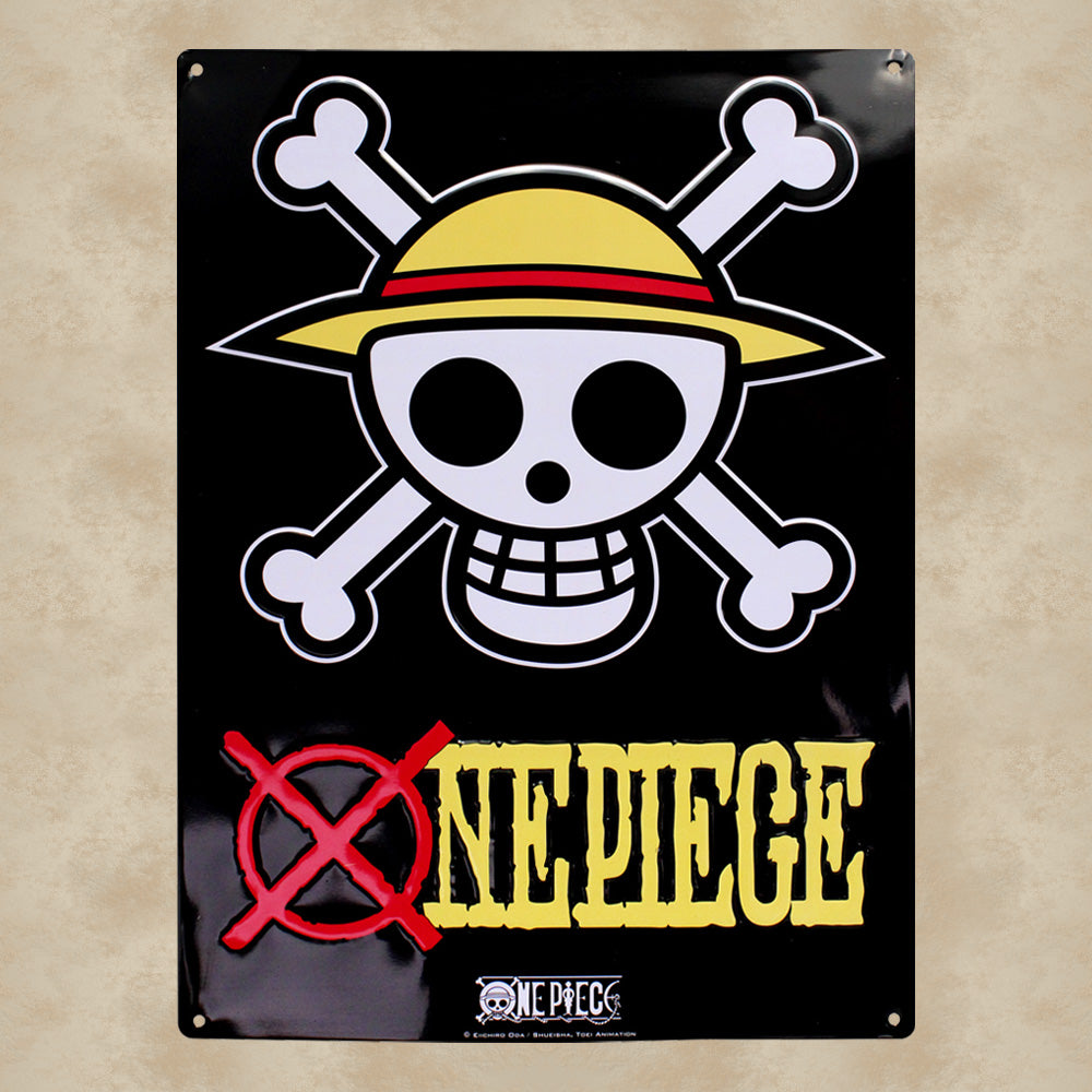 Ruffy Skull Blechschild - One Piece