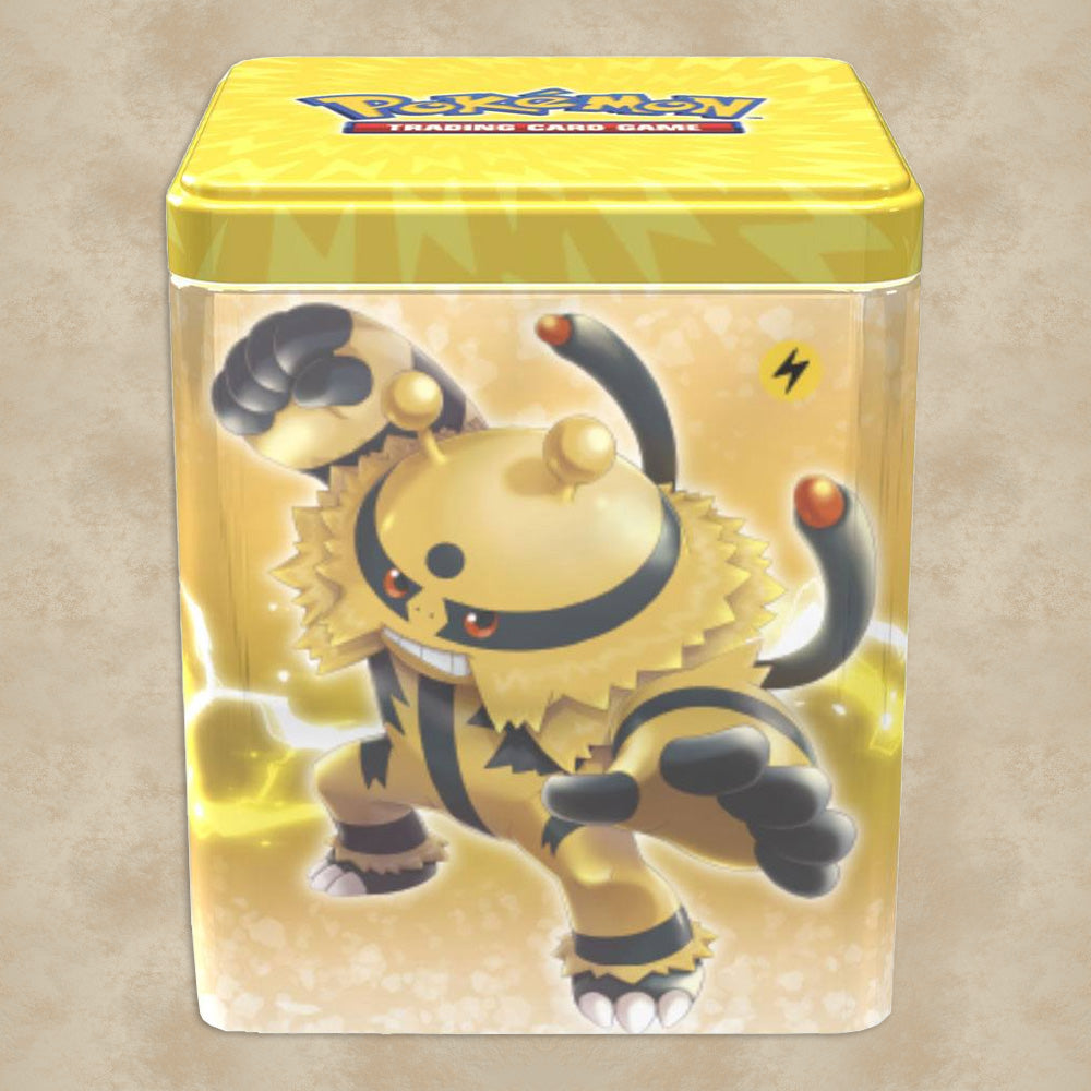 Pokémon Stackable Tin Box (Typ Elektro) mit Booster Packs