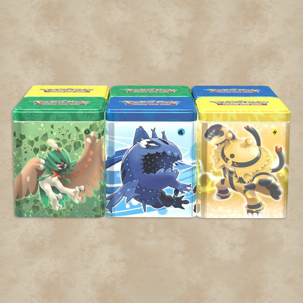Pokémon Stackable Tin Box (Typ Elektro) mit Booster Packs