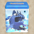 Pokémon Stackable Tin Box (Typ Wasser) mit Booster Packs