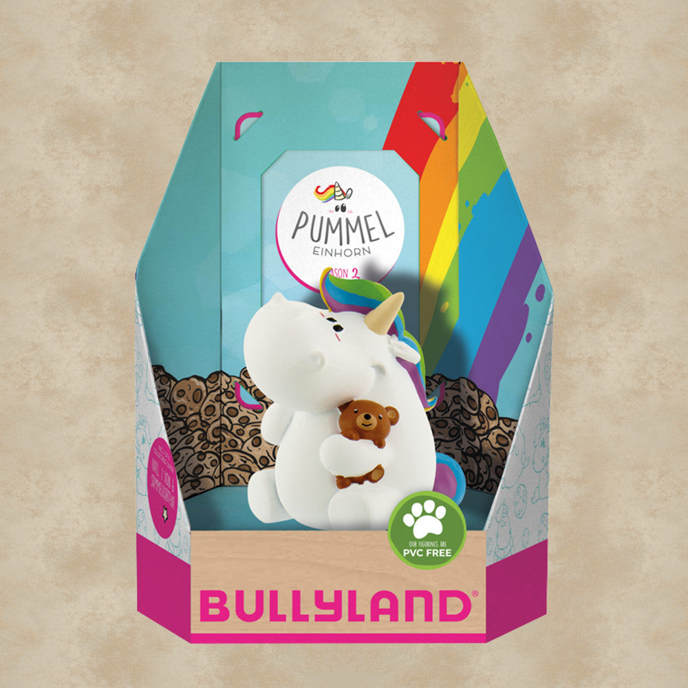 Pummel mit Teddy Figur & Sammelkarte - Pummeleinhorn
