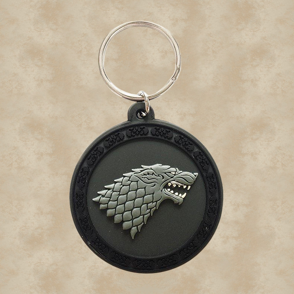 Haus Stark Wappen Gummi-Schlüsselanhänger - Game of Thrones
