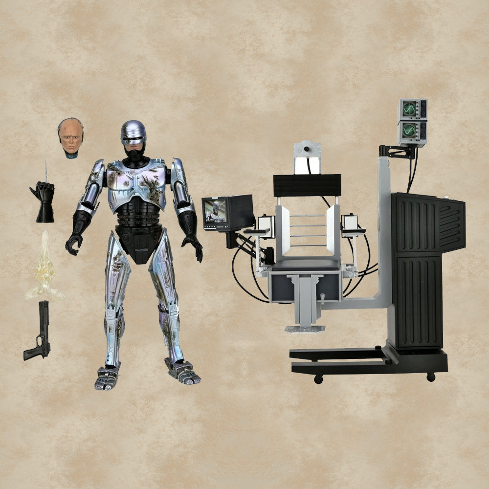 Ultimate Battle Damaged Robocop with Chair Action Figur