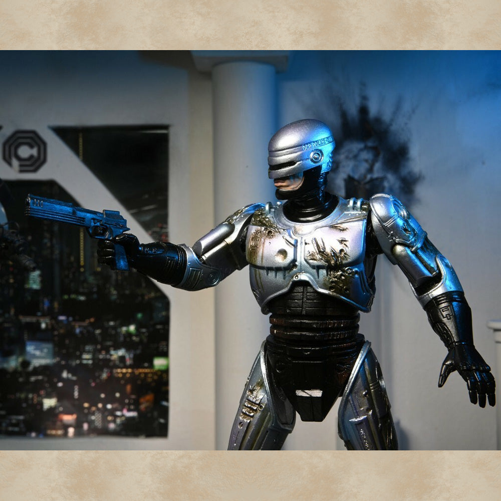 Ultimate Battle Damaged Robocop with Chair Action Figur