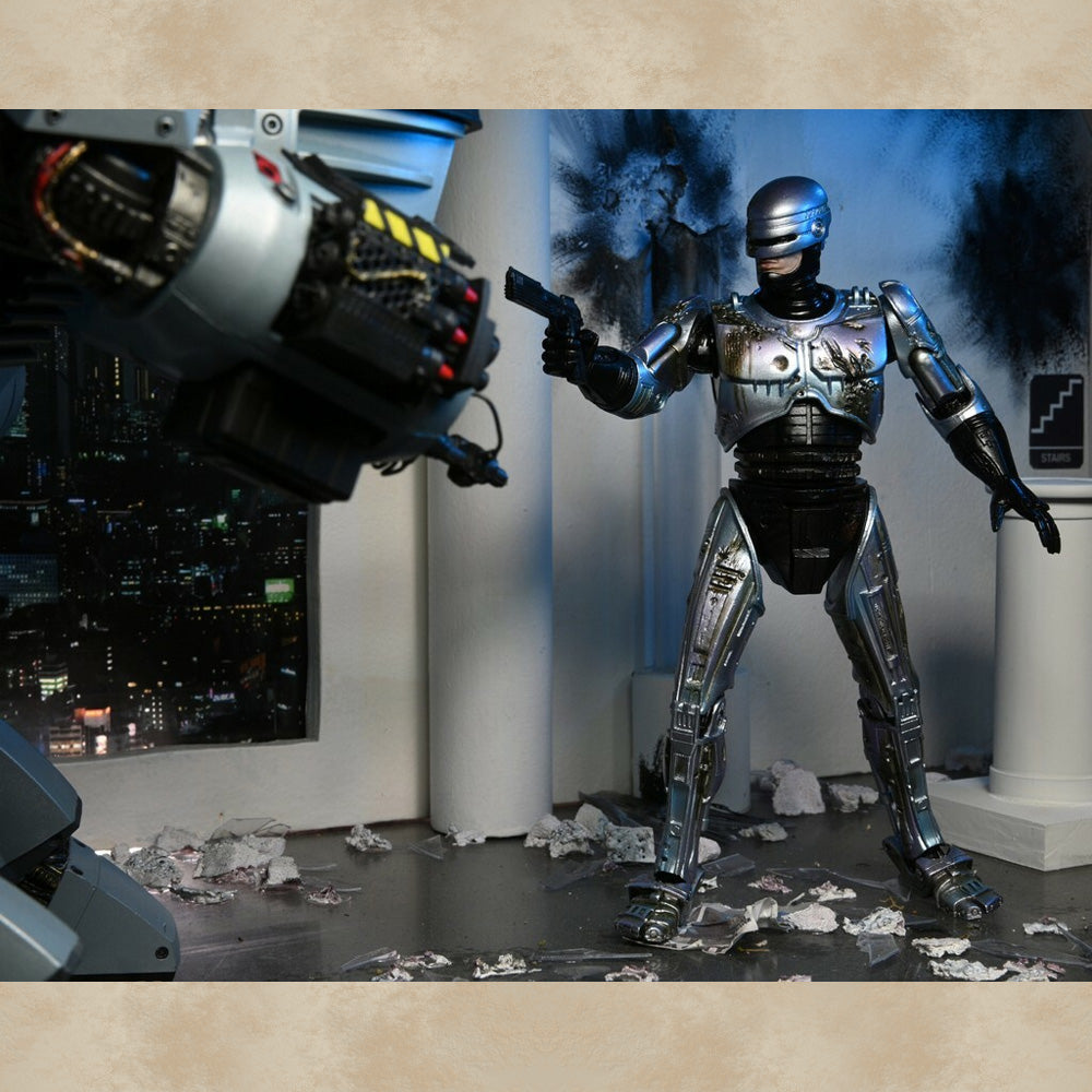 Ultimate Battle Damaged Robocop with Chair Action Figur