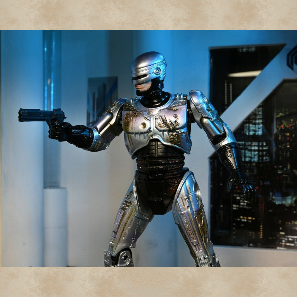 Ultimate Battle Damaged Robocop with Chair Action Figur