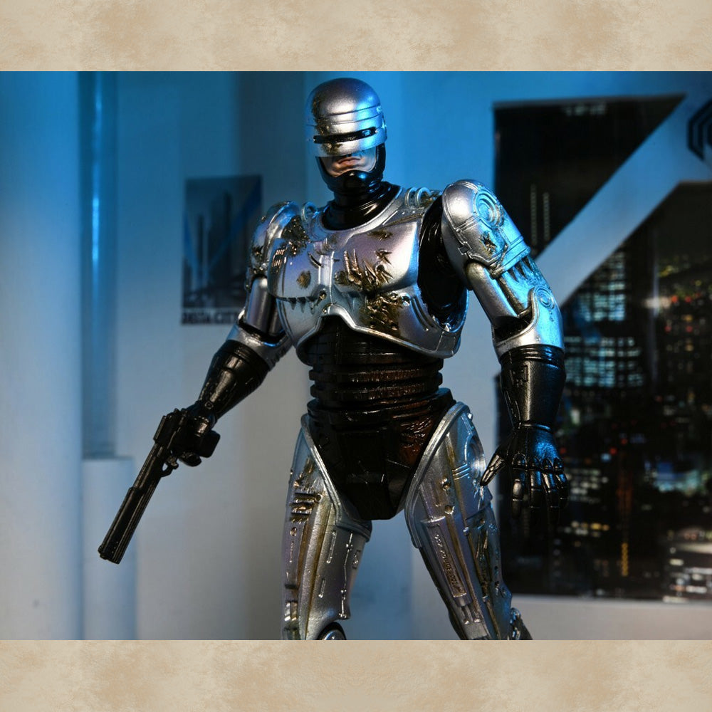 Ultimate Battle Damaged Robocop with Chair Action Figur
